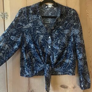 H&M Paisley Top
